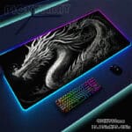 Grand tapis de souris gamer lumineux