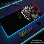 Grand tapis de souris gamer lumineux