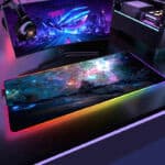 Tapis de souris gamer LED